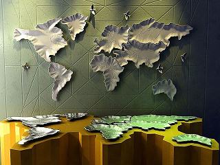 现代世界地图模型