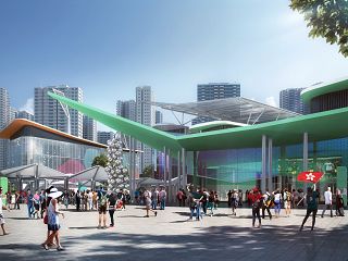 体育场外观建筑效果图