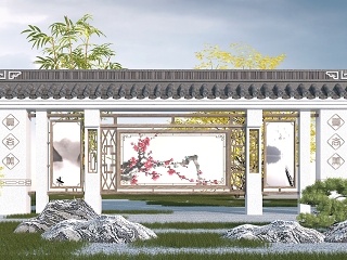 中式园林景观墙