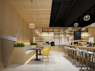 现代奶茶店