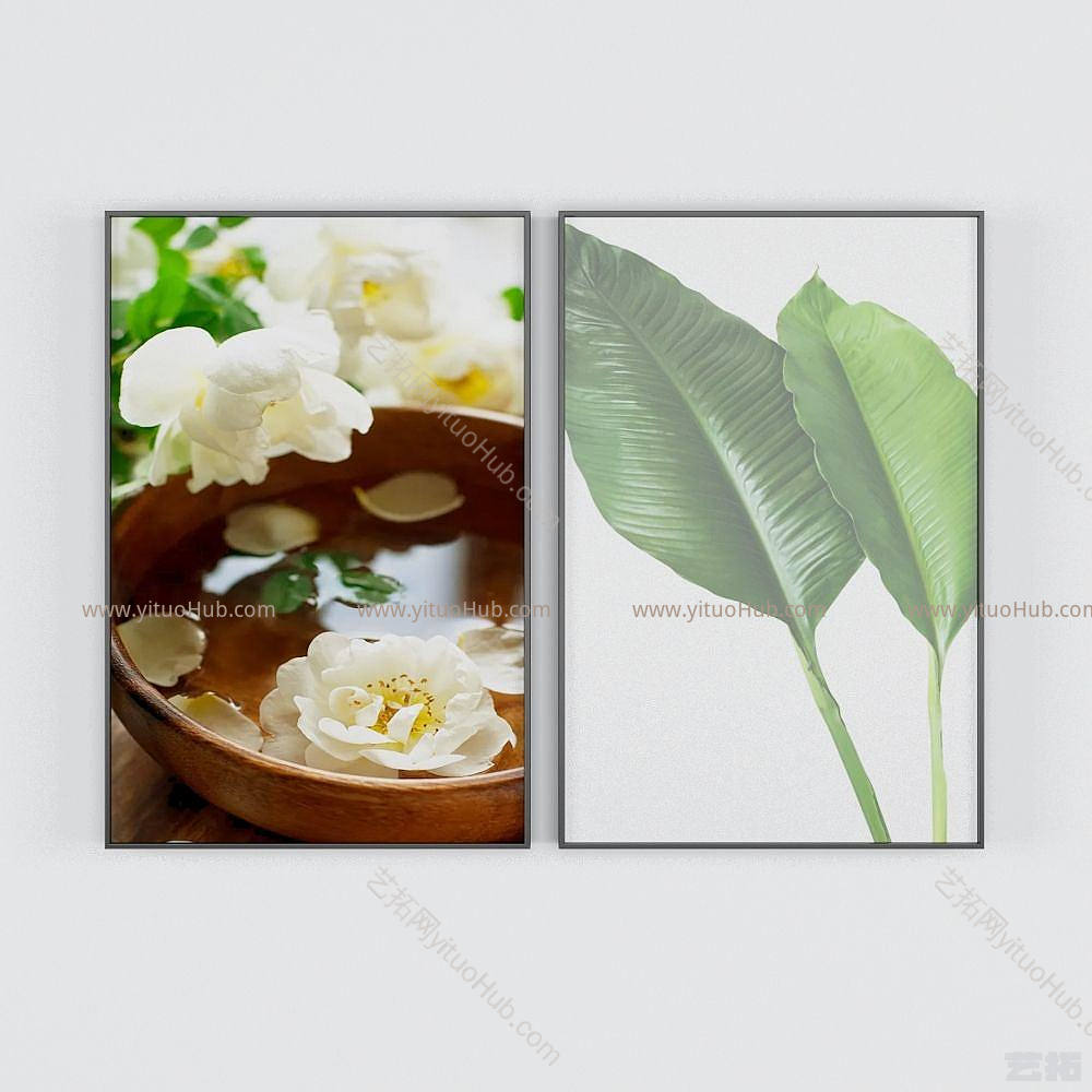 现代艺术装饰画模型