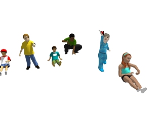 儿童3D人物 幼儿