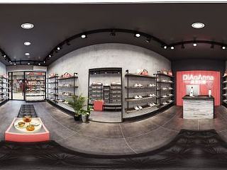 现代风格鞋店模型