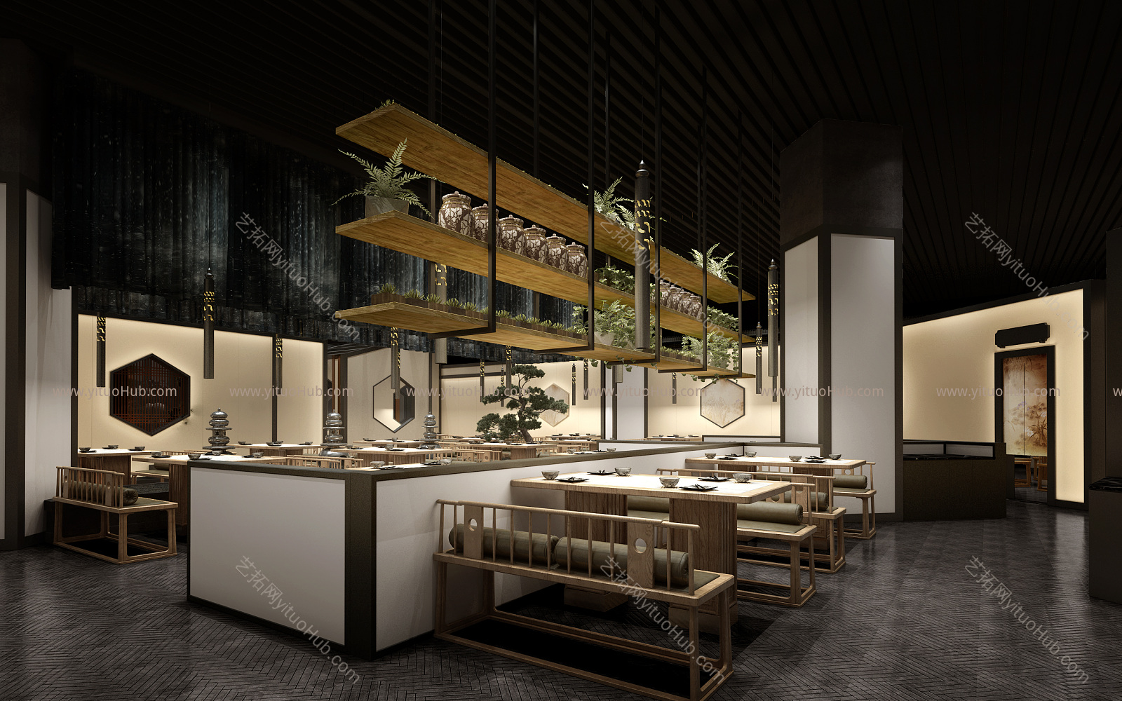 新中式中餐厅火锅店