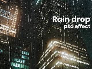 下雨水滴玻璃素材