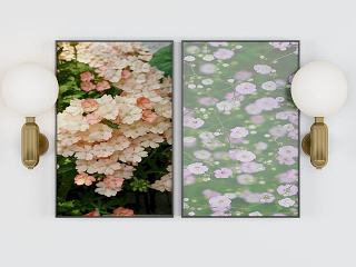 现代鲜花装饰画模型
