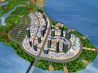 现代城市建筑设计 城市规划景观