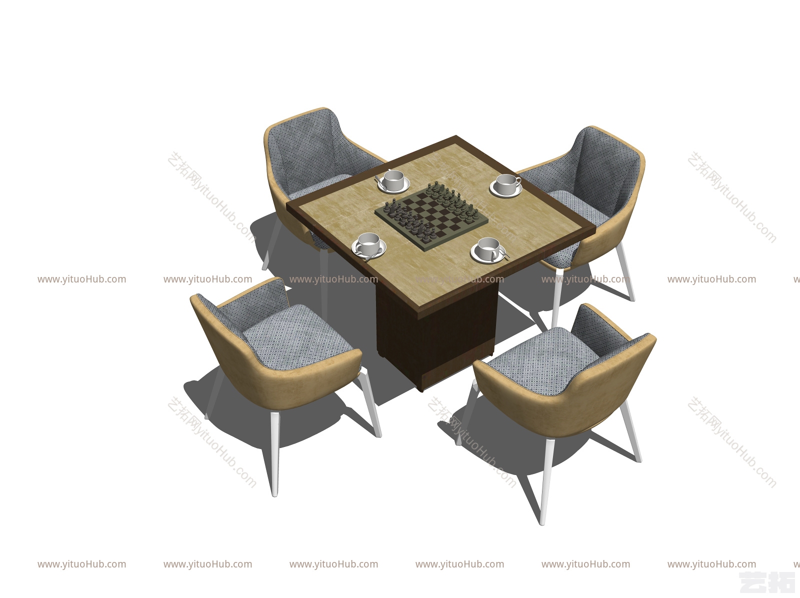 现代棋牌桌