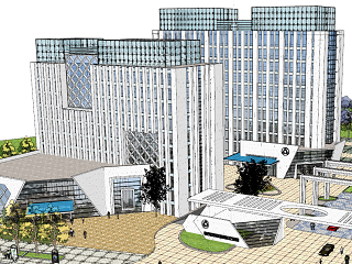 现代多层商业建筑