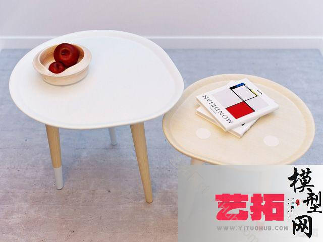 现代北欧边几