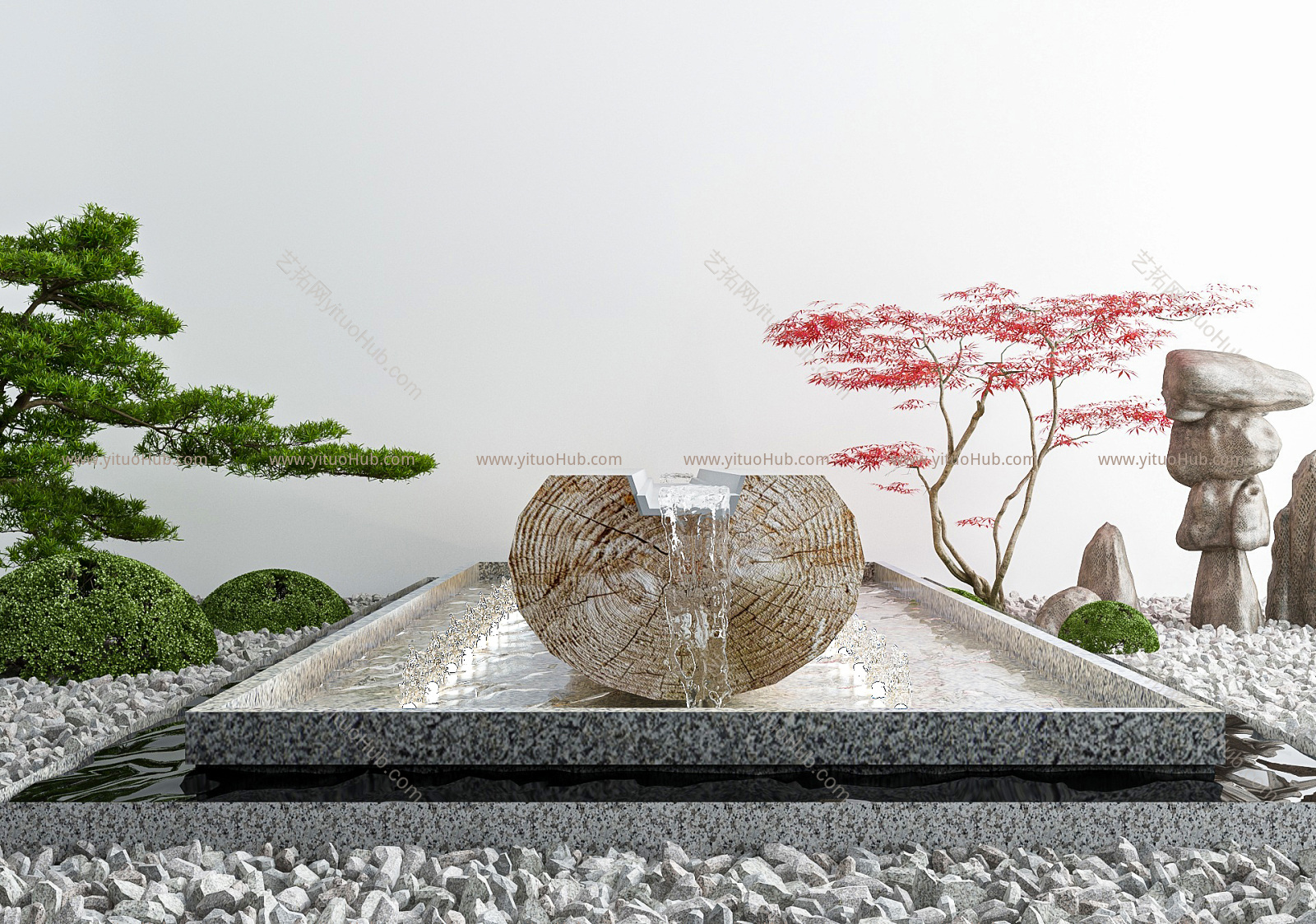 现代水景