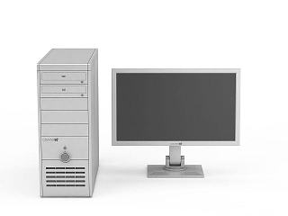 现代台式电脑模型