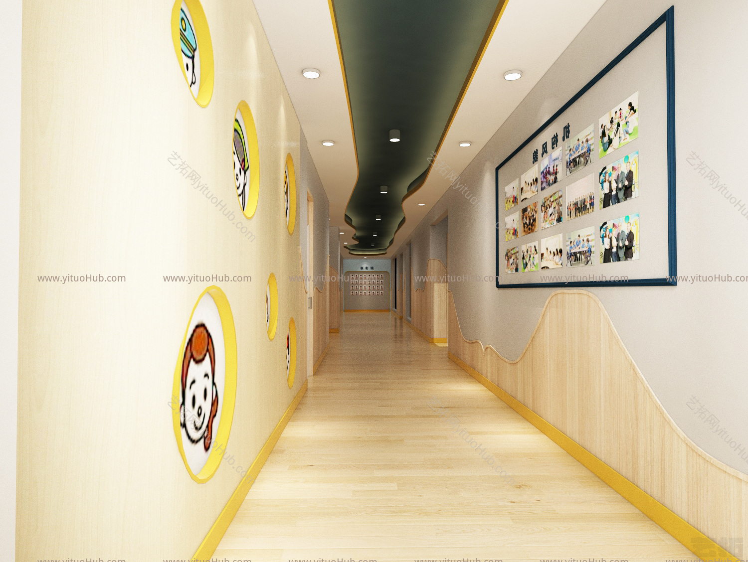 现代风格展厅 党建展厅 