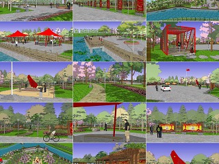 新中式党建广场