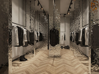 现代服装鞋店