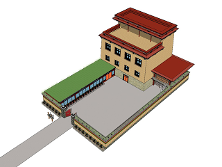 藏式建筑 民族风酒店建筑