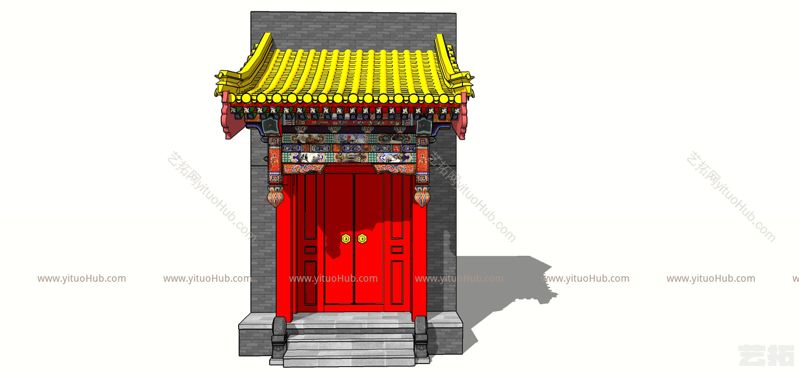 中式入户大门