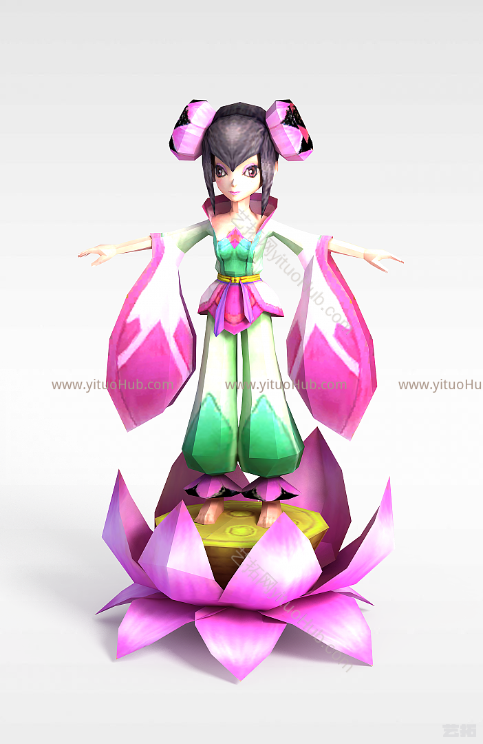 荷花仙子模型