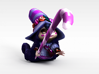 现代LOL璐璐仙灵女巫模型