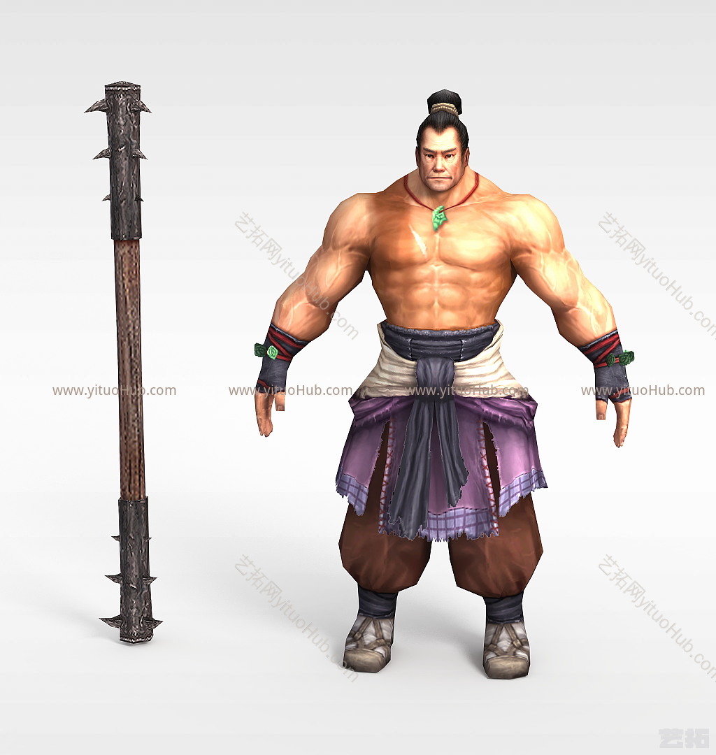 现代网游勇士角色模型