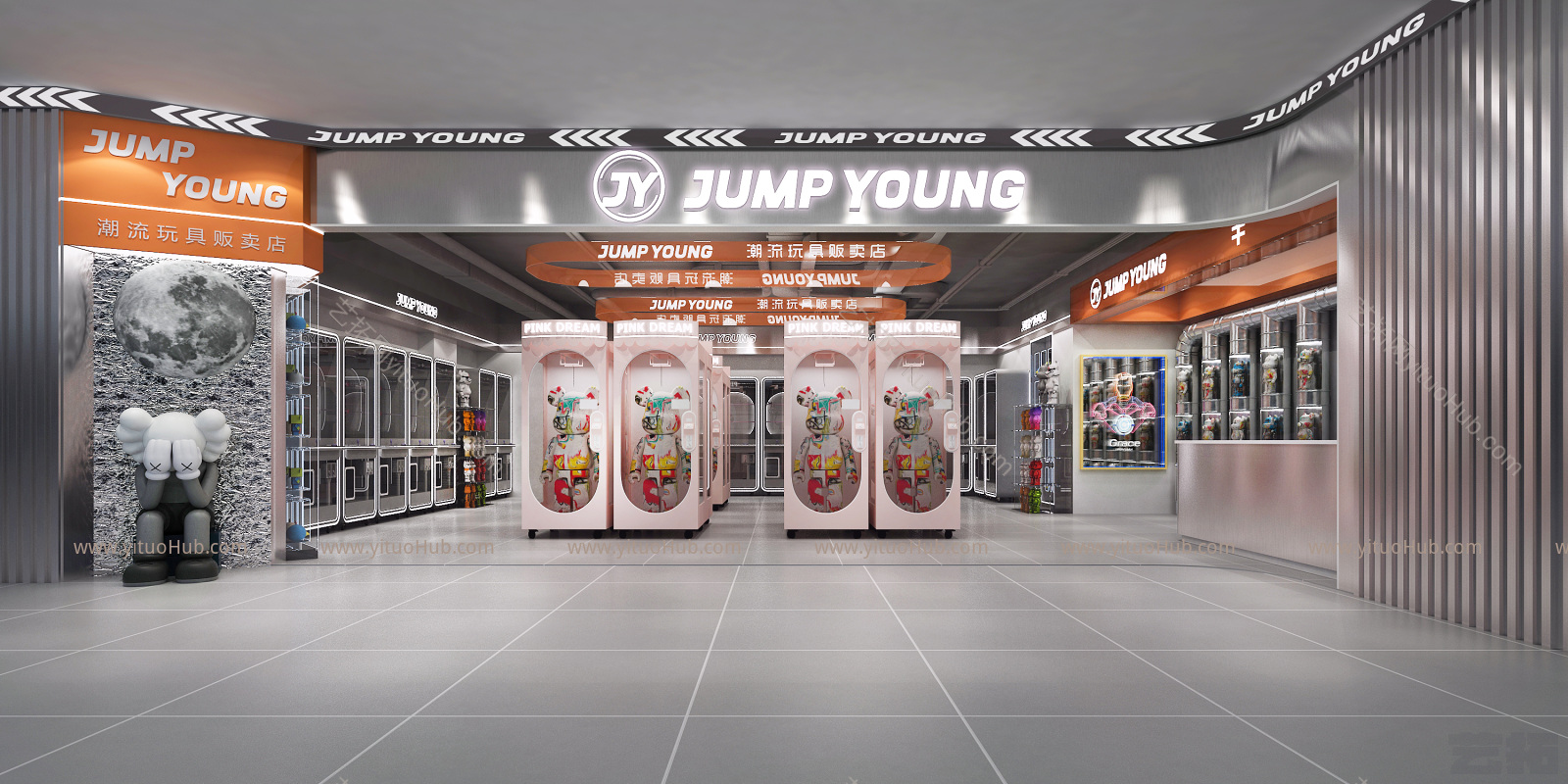 现代玩具店 潮玩 暴力熊 