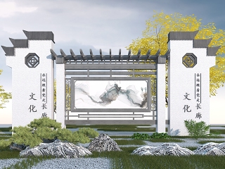 中式文化宣传栏