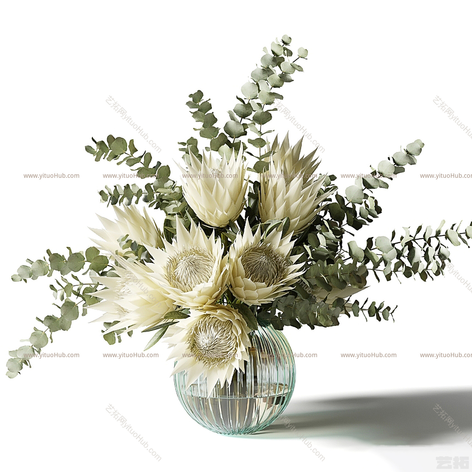 现代花瓶花艺