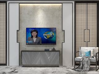 新中式电视柜模型