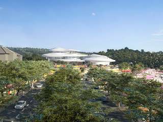 公园博物馆建筑效果图