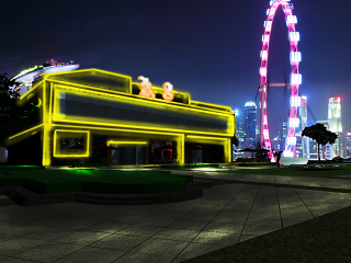 现代酒吧及周边建筑设计规划景观设计