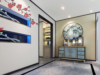 新中式 旗袍 服装店 展厅