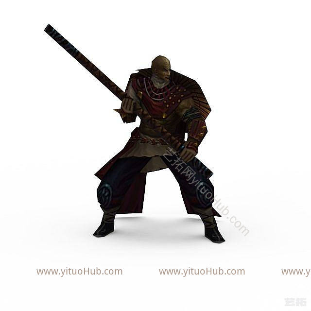 现代佛本是道游戏人物古人模型