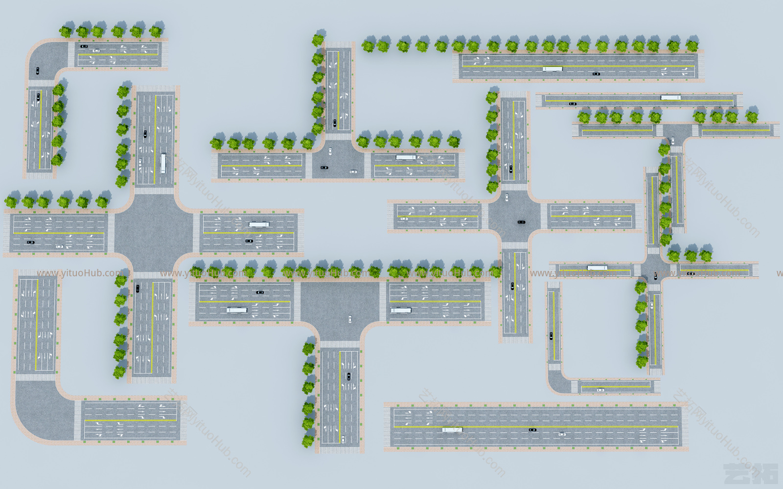 现代道路设施
