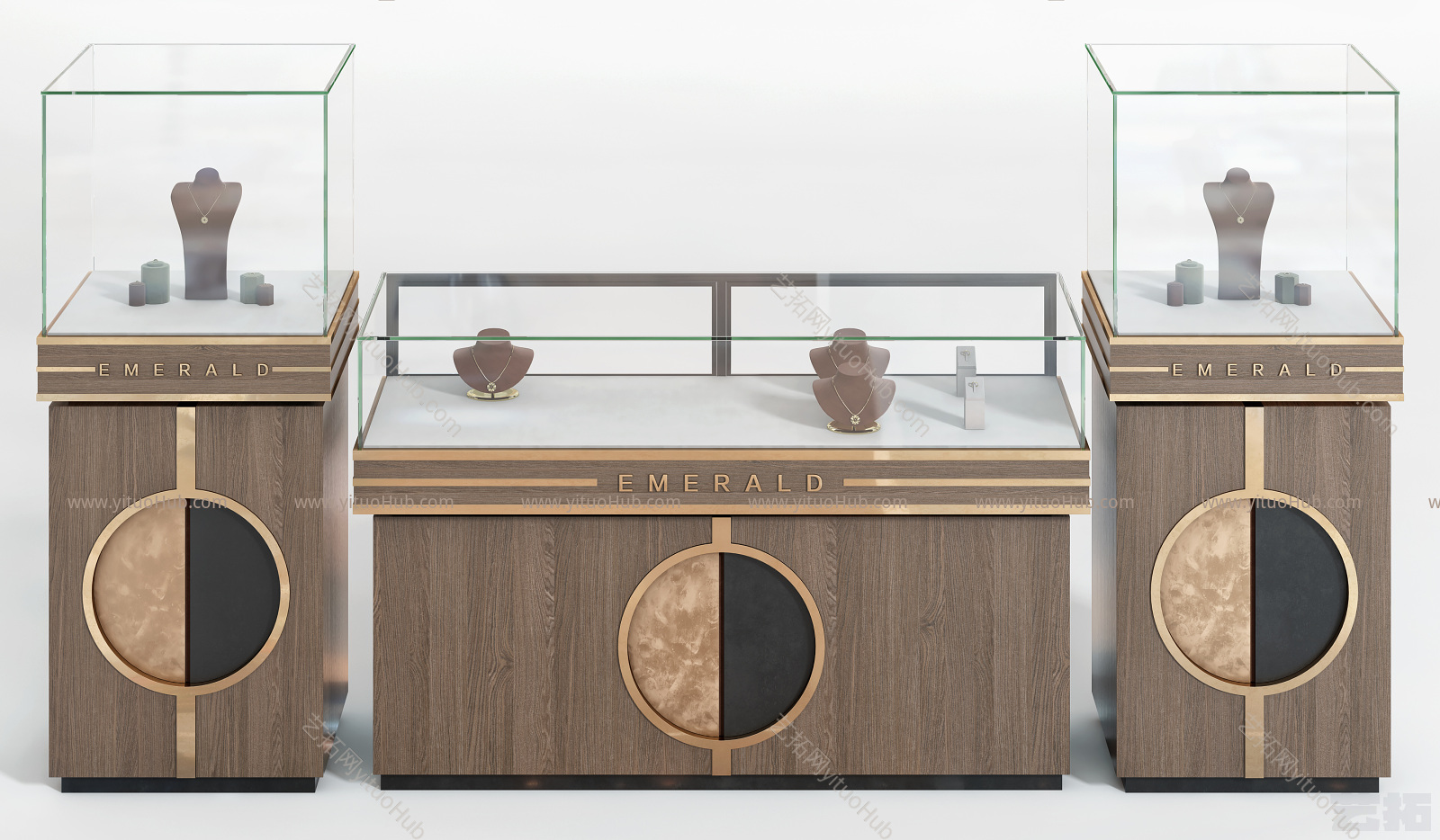 现代珠宝展柜