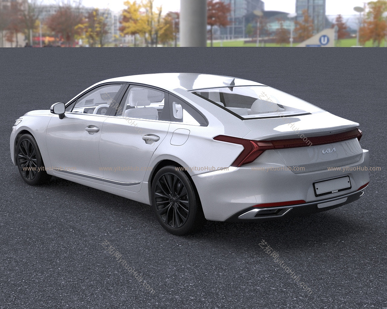 2021款起亚K8汽车低配版模型