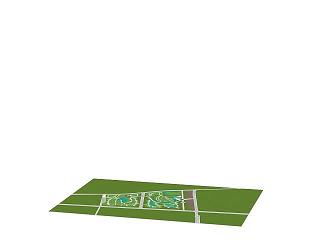 现代建筑规划模型