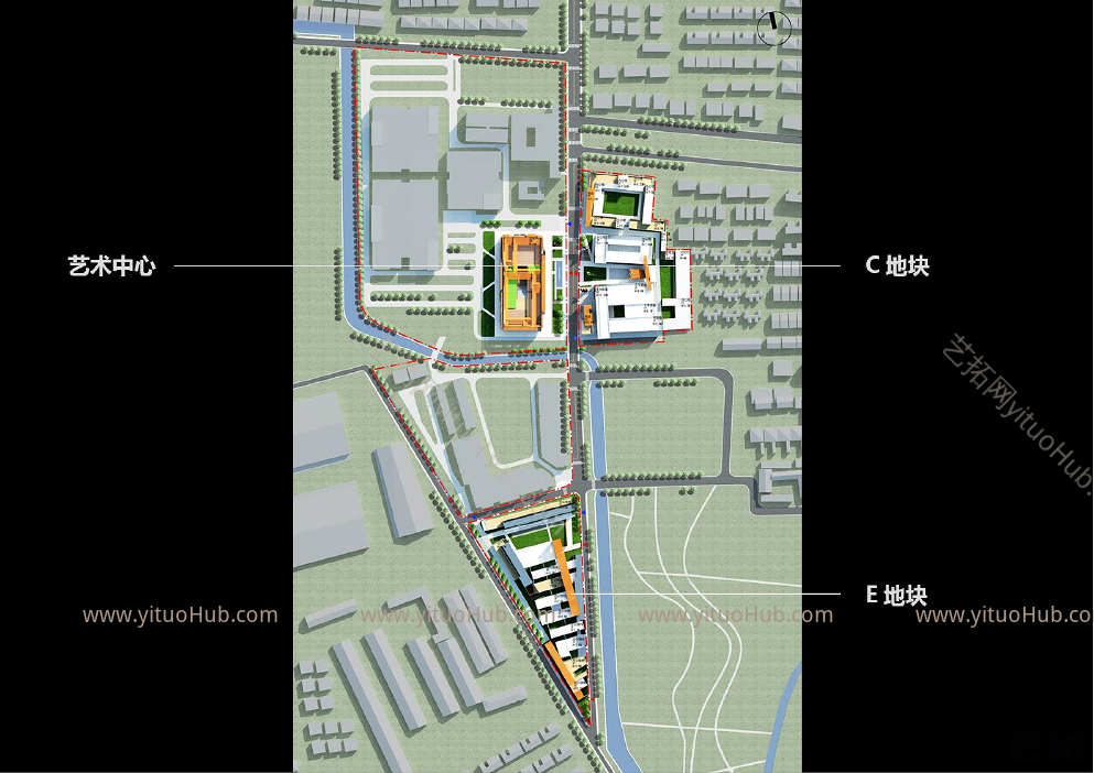 北京电影小镇一期艺术中心、C、E地块建筑改造方案设计
