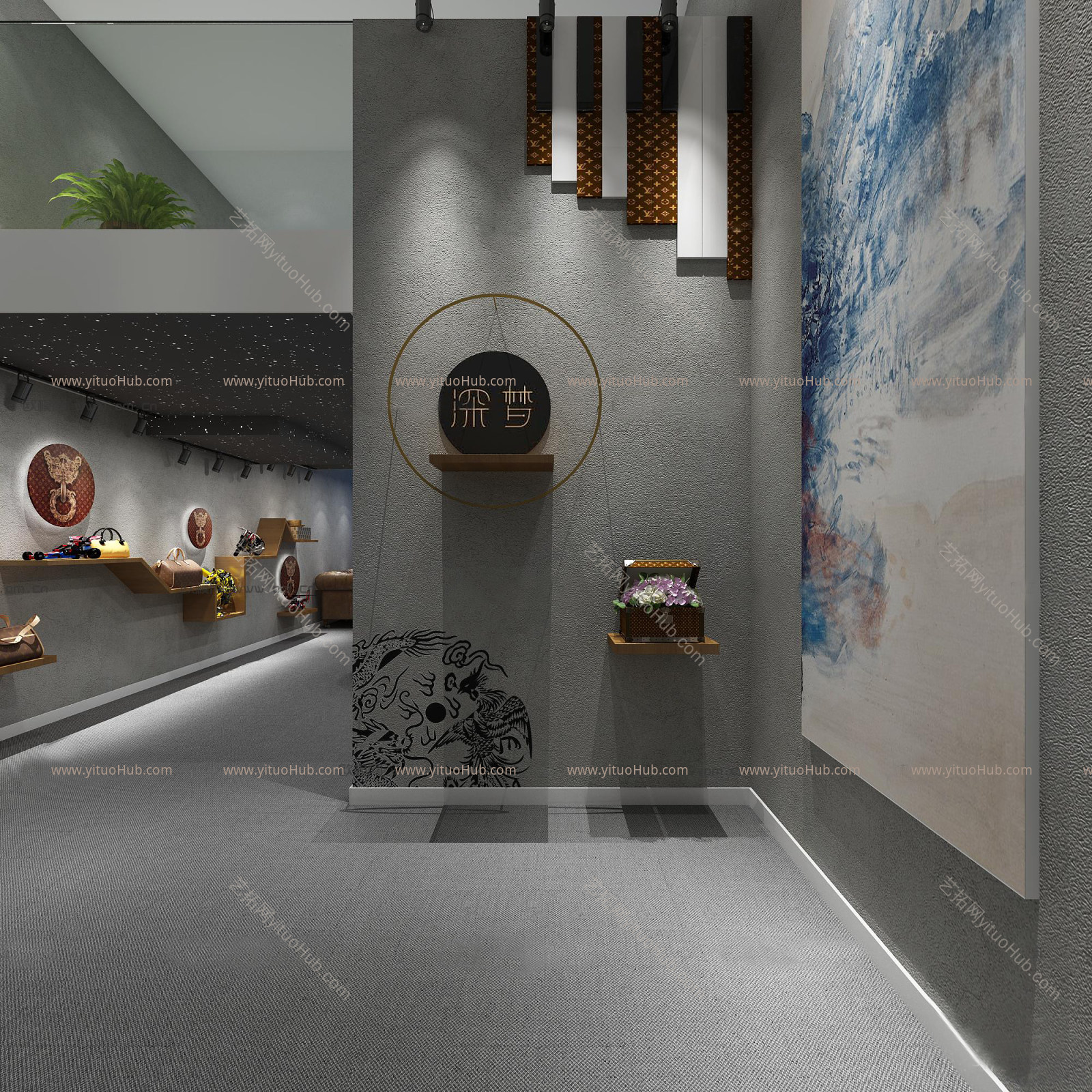 现代商场展厅