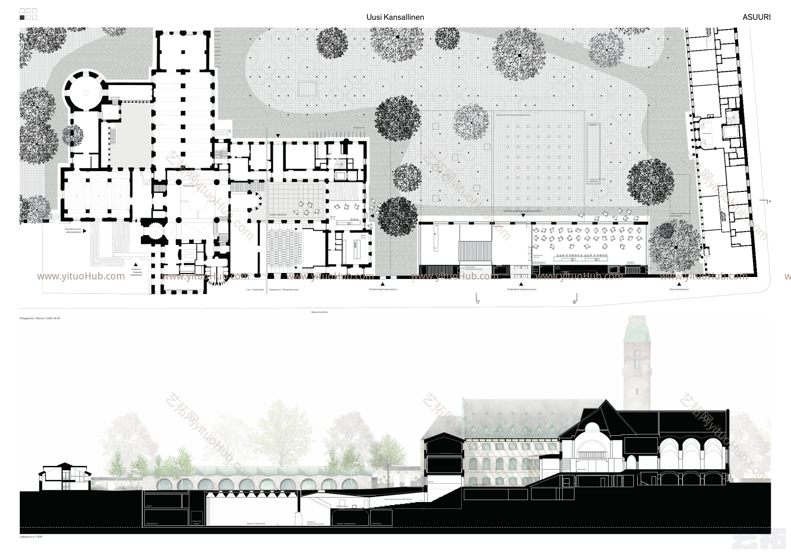 ASUURI-FINAL芬兰国家博物馆扩建竞赛