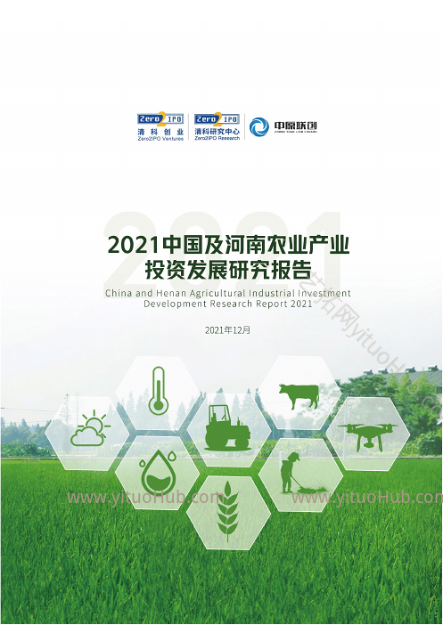 中国及河南农业产业投资发展研究报告