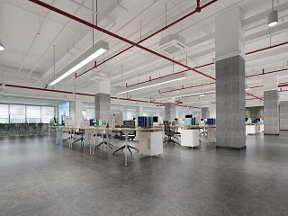 现代办公室模型