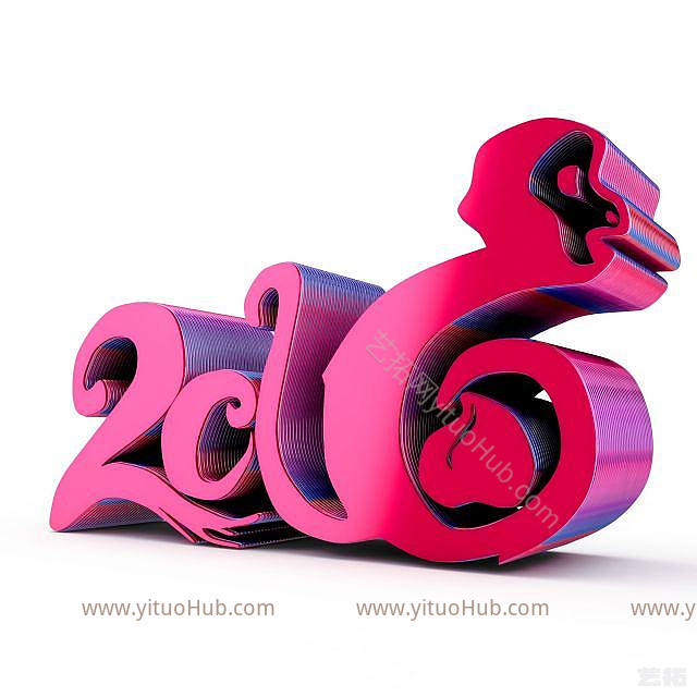 现代2016春节字体模型