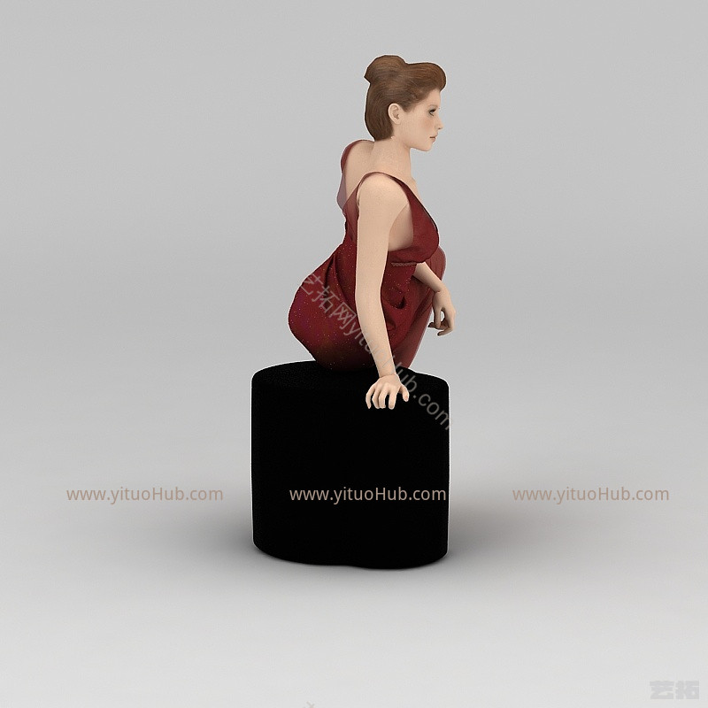 现代欧美女模特模型
