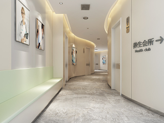 现代美容SPA店走廊