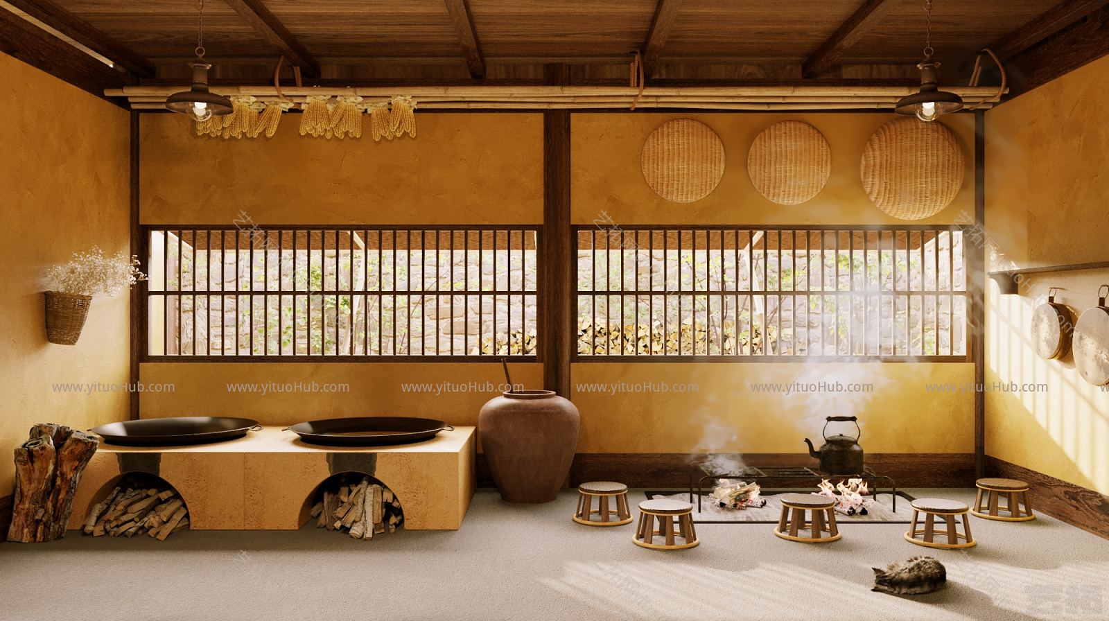 新中式厨房餐厅
