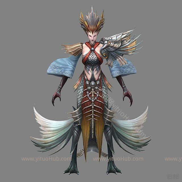 现代女怪物模型