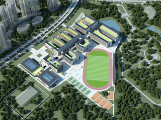 现代学校鸟瞰