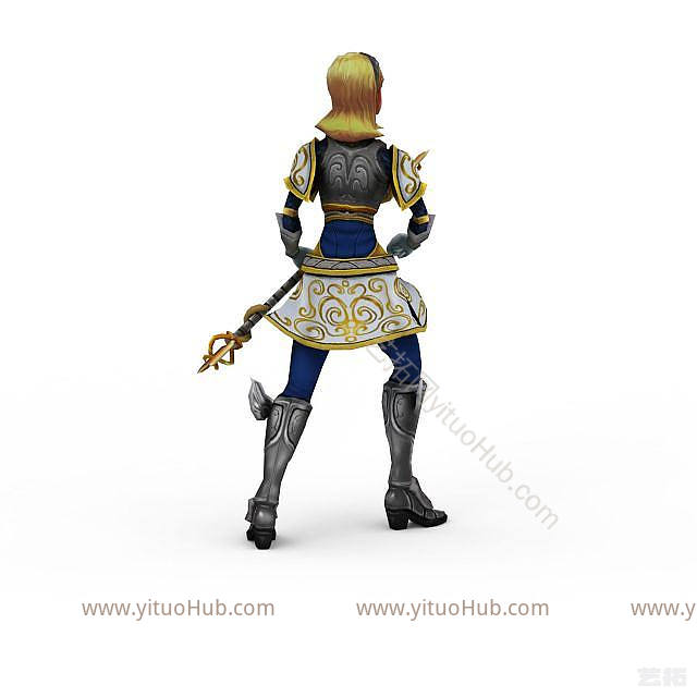 现代LOL拉克丝光辉女郎模型