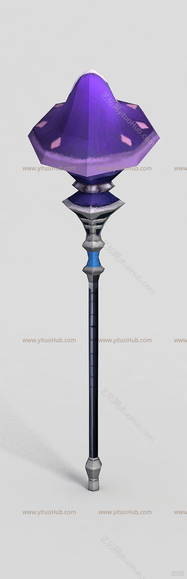现代龙之谷游戏武器权杖模型