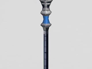 现代龙之谷游戏武器权杖模型